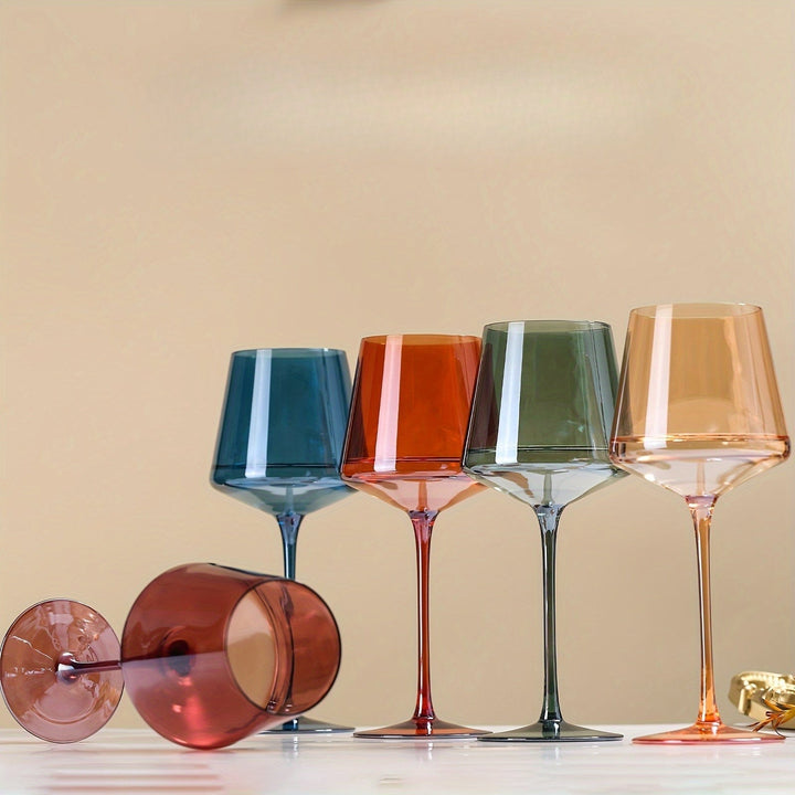 Vibrant Hand-Blown Wine Glasses 3