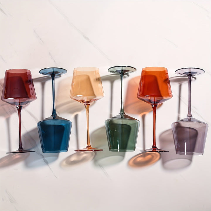 Vibrant Hand-Blown Wine Glasses 4