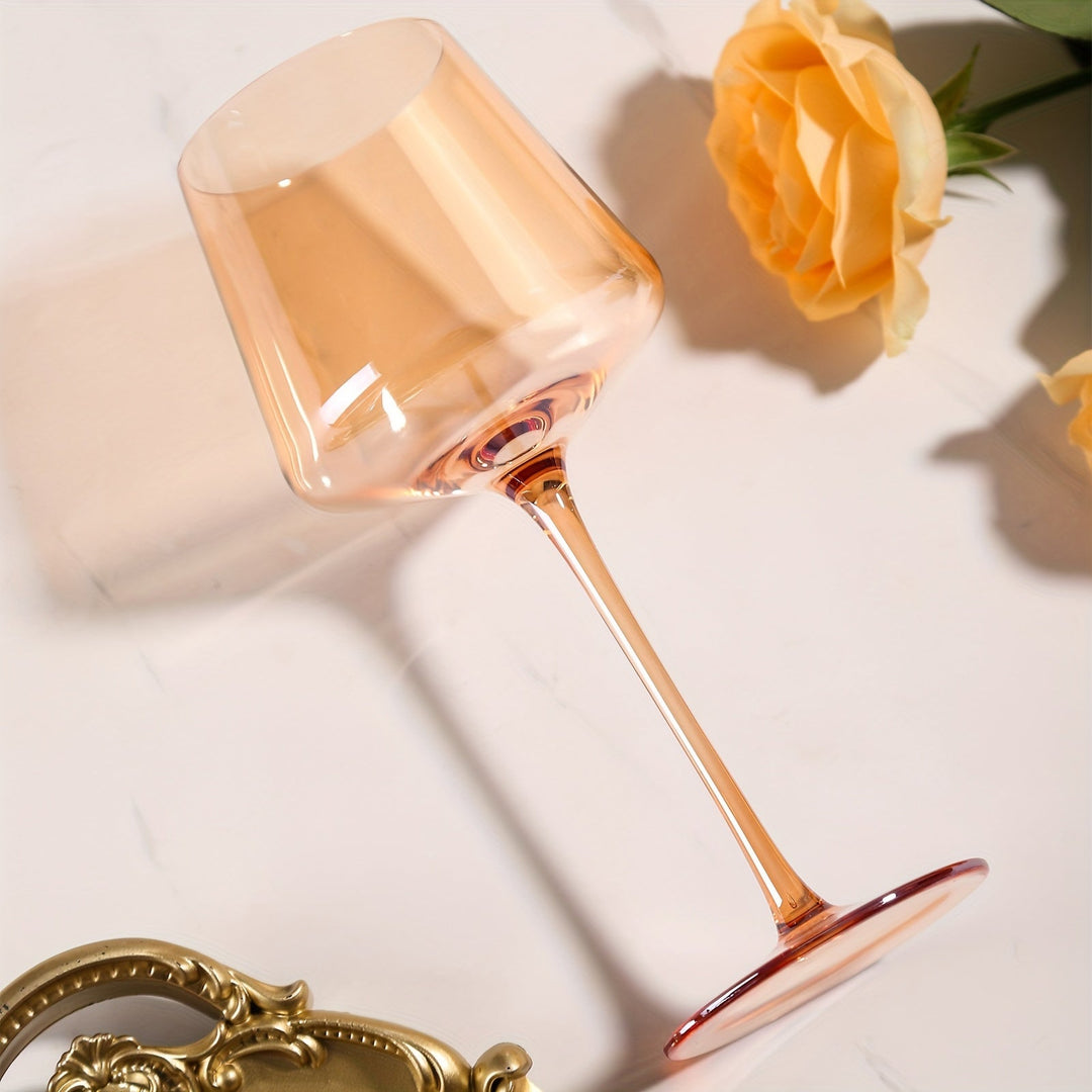 Vibrant Hand-Blown Wine Glasses 5