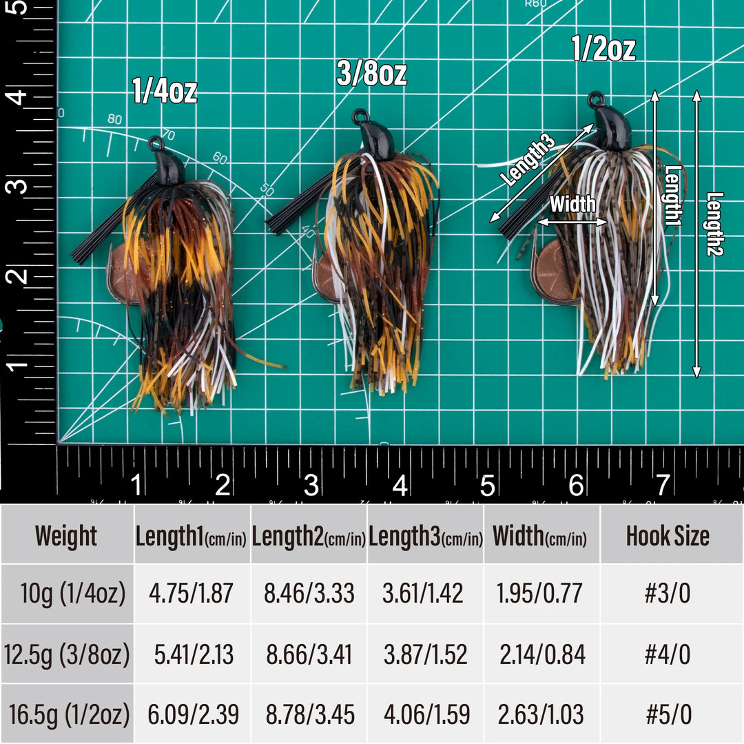 Vibrant Silicone Swim Jigs for Bass 1