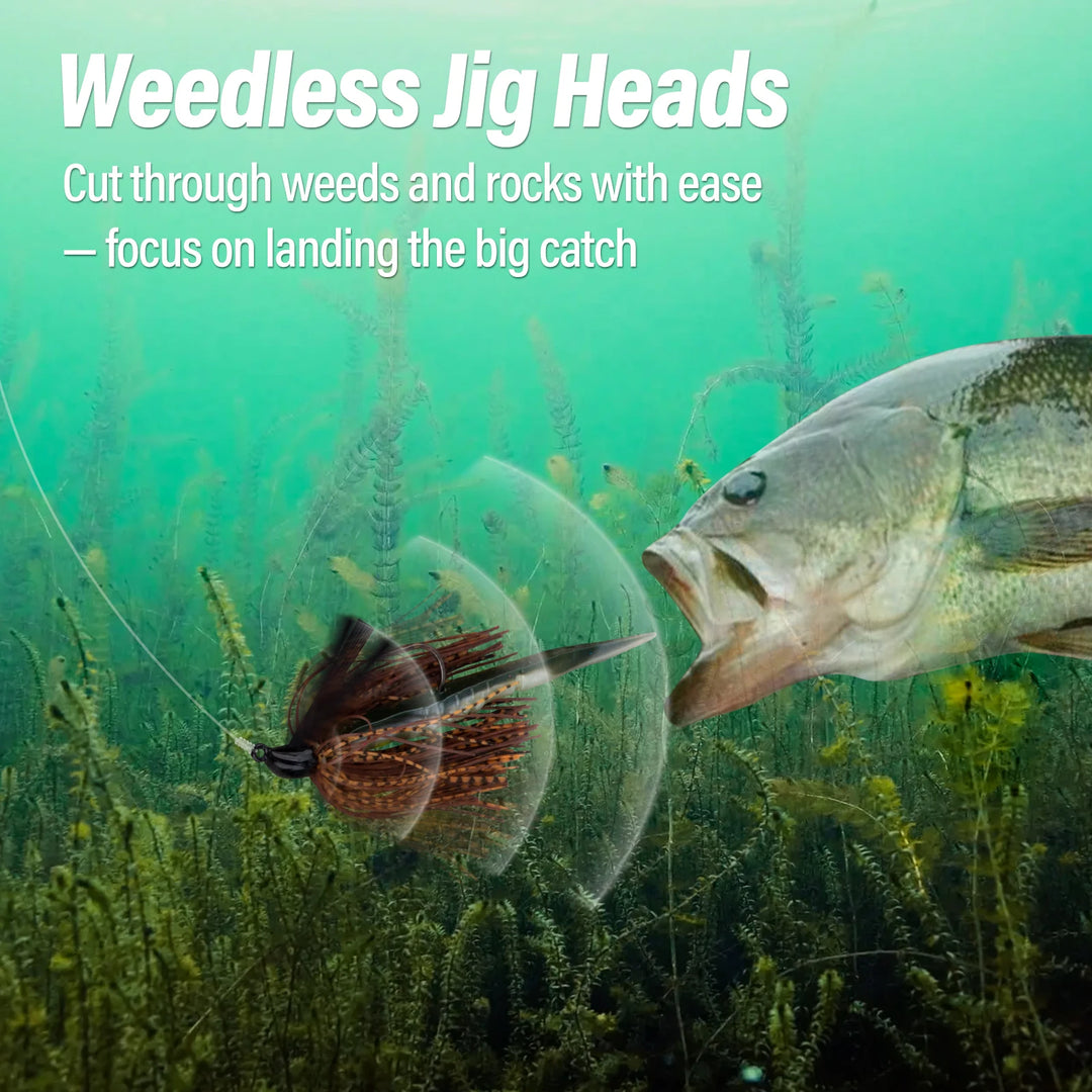 Vibrant Silicone Swim Jigs for Bass 5