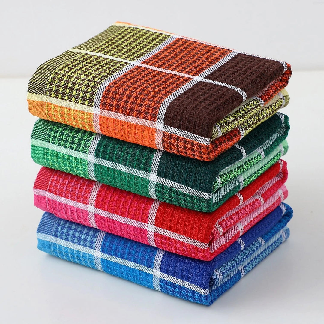 Vibrant Waffle Weave Towels 0