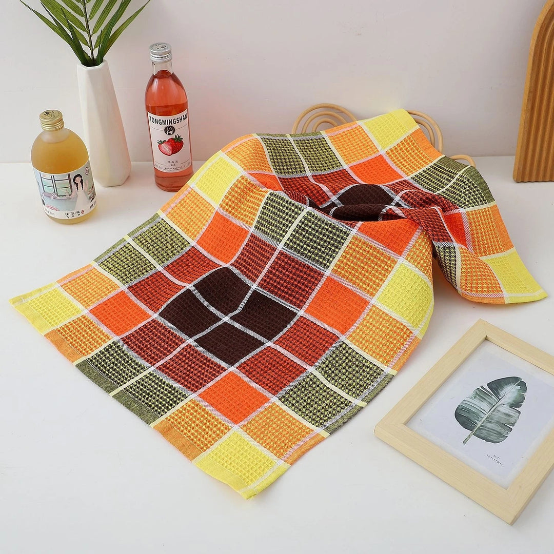 Vibrant Waffle Weave Towels 8