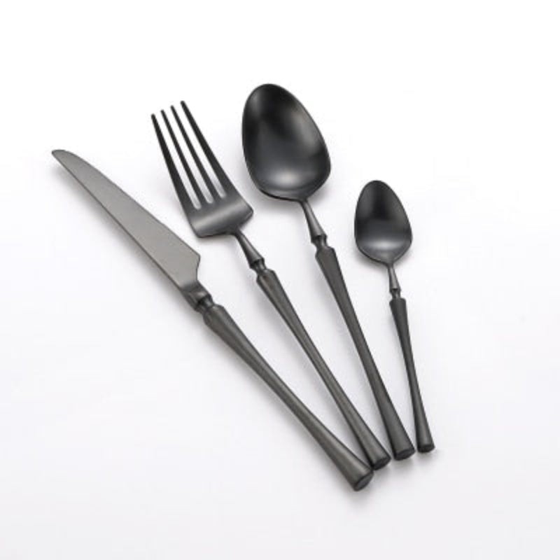 Silver Ridgemont Matte Cutlery – Detail View