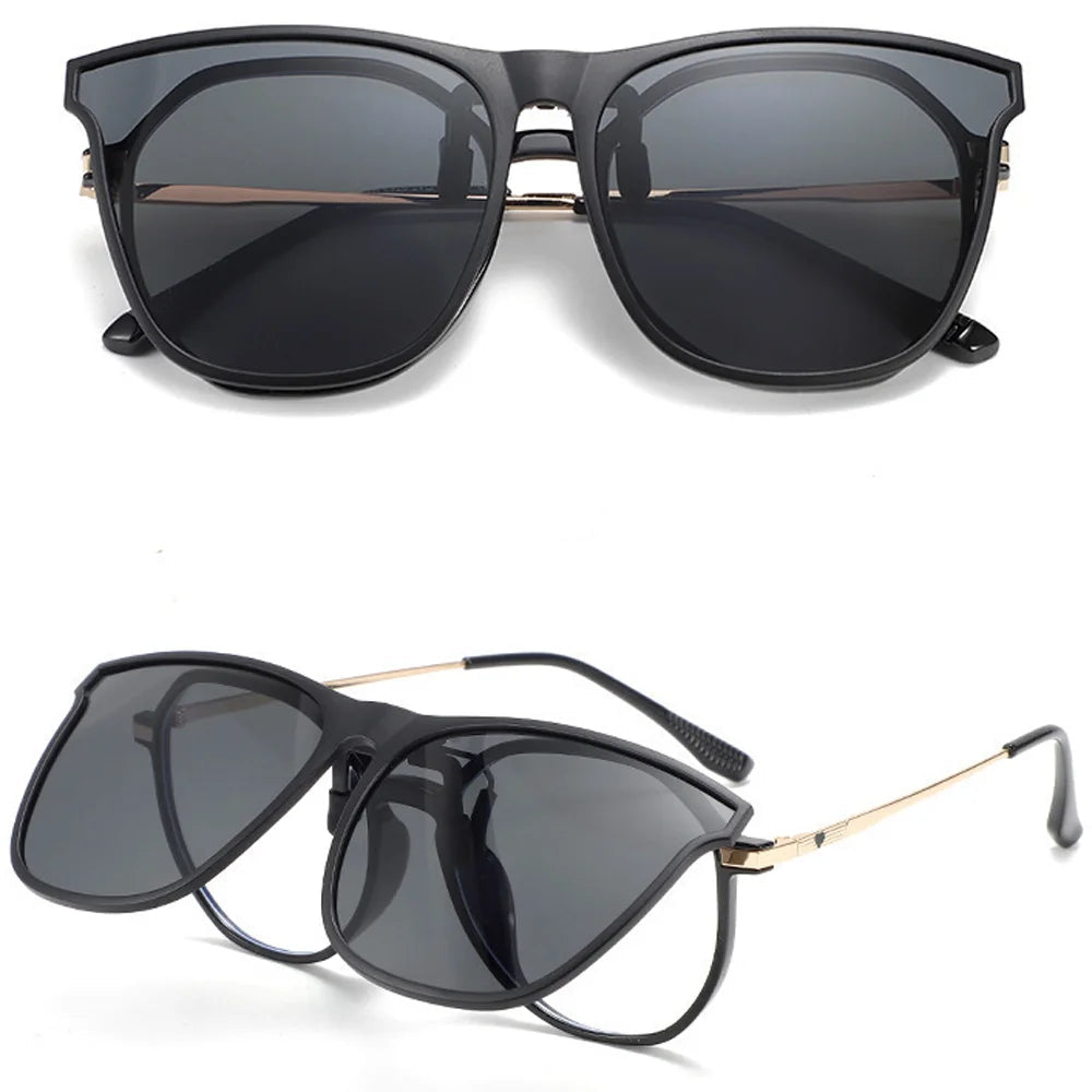 Vintage Clip-On Polarized Sunglasses 1