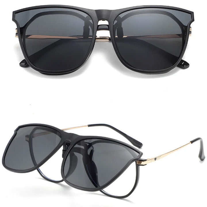 Vintage Clip-On Polarized Sunglasses 1