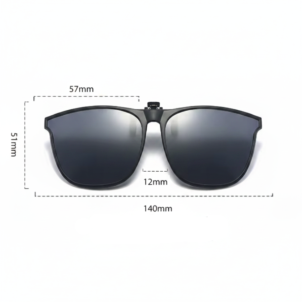 Vintage Clip-On Polarized Sunglasses 8