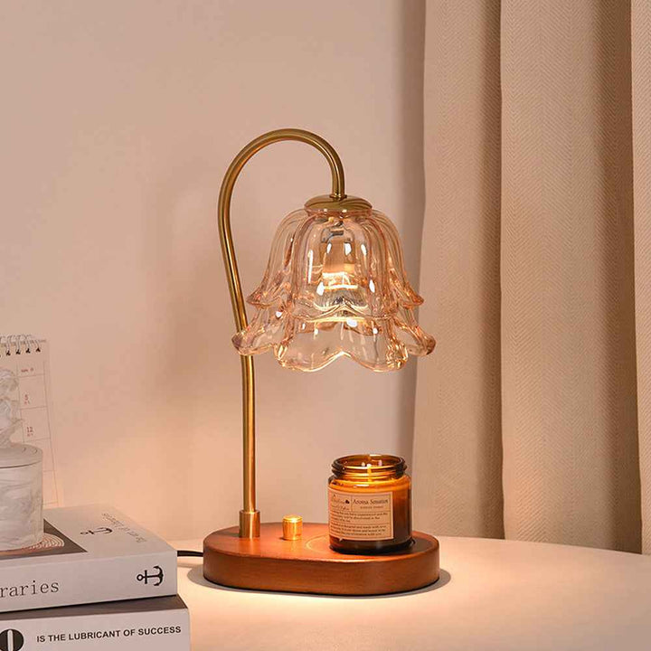 Vintage Glass Candle Warmer Lamp 2