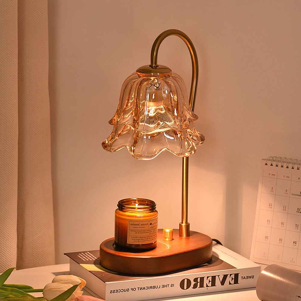 Vintage Glass Candle Warmer Lamp 3
