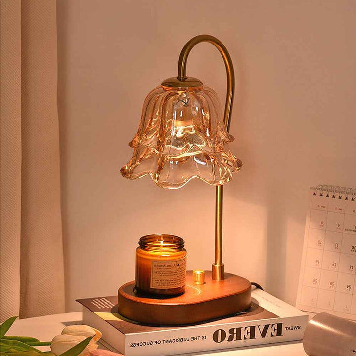 Vintage Glass Candle Warmer Lamp 3