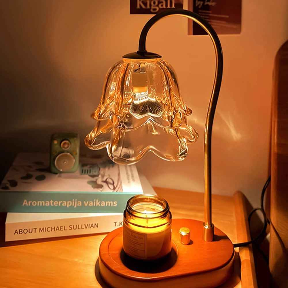 Vintage Glass Candle Warmer Lamp 4