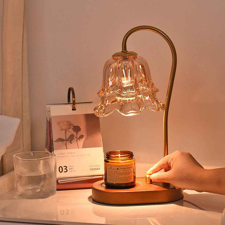 Vintage Glass Candle Warmer Lamp 5