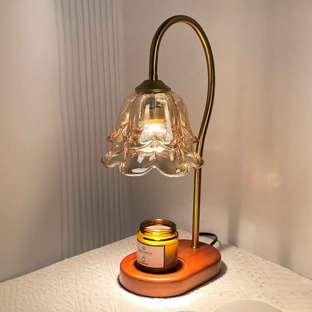 Vintage Glass Candle Warmer Lamp 6