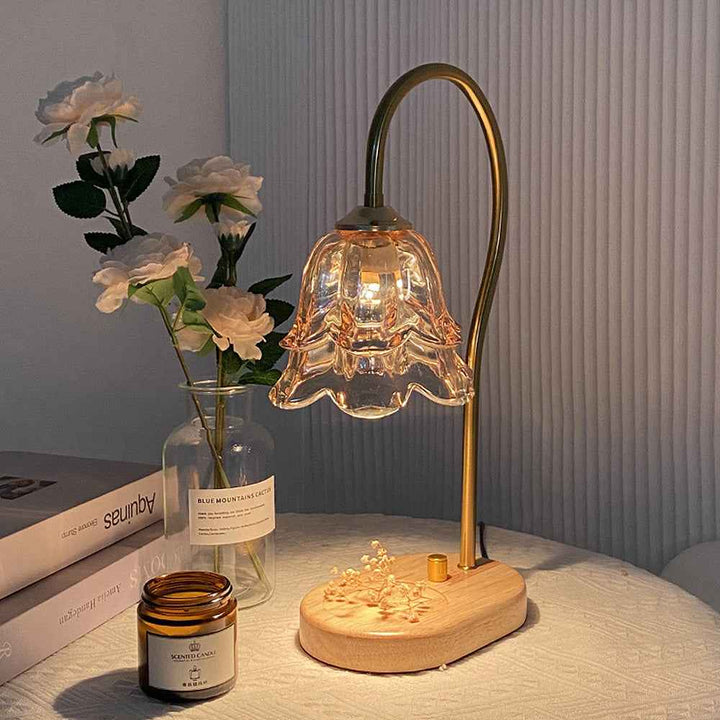 Vintage Glass Candle Warmer Lamp 9