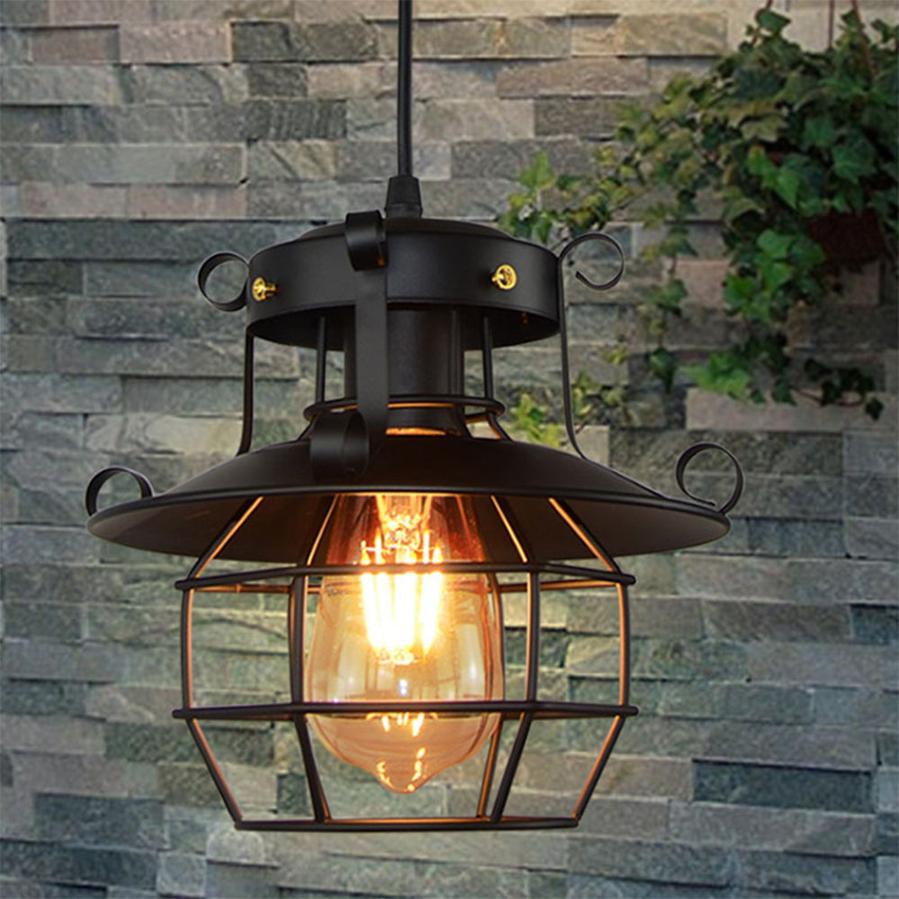 Vintage Metal Cage Pendant Lighting 0