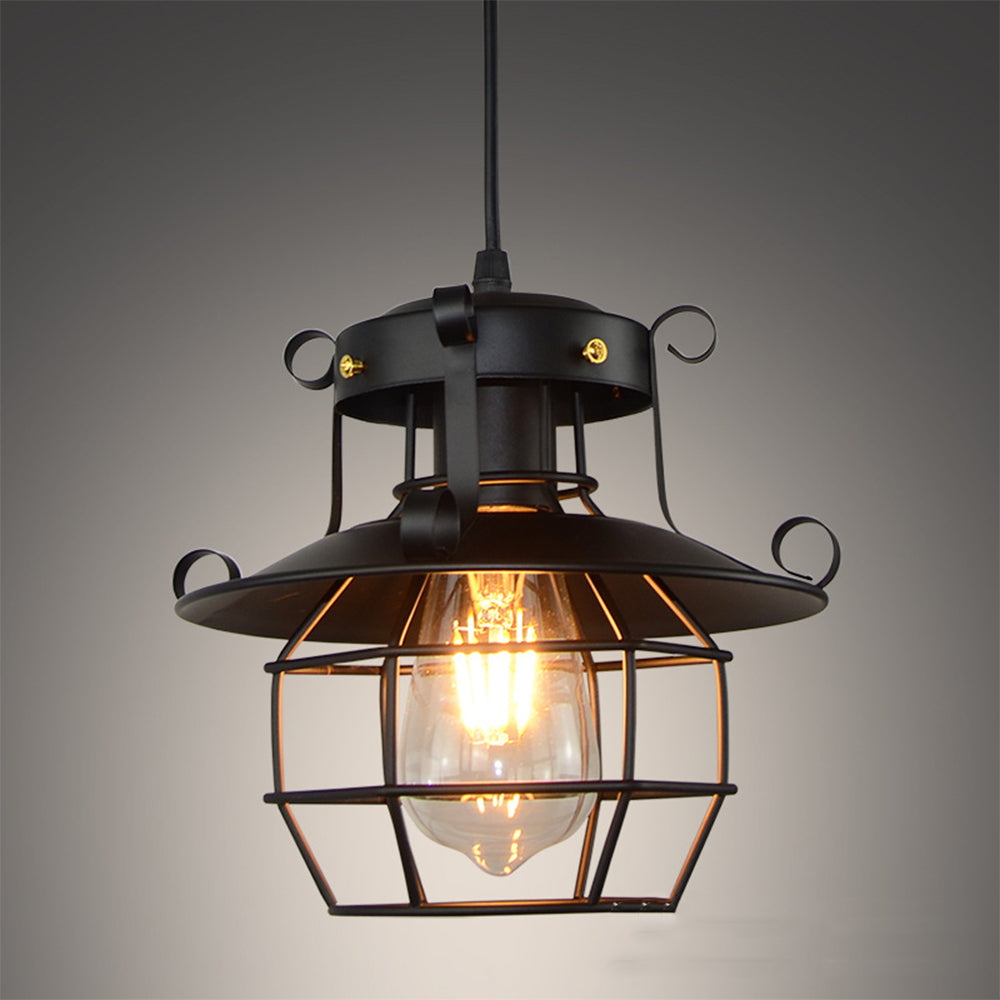Vintage Metal Cage Pendant Lighting 2