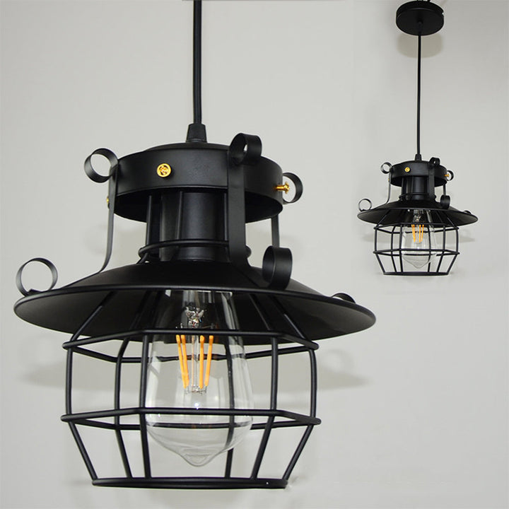 Vintage Metal Cage Pendant Lighting 4