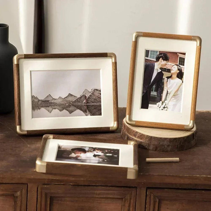 Teak Wood Photo Frame with mat