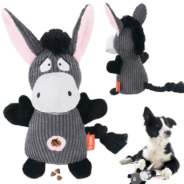 Velvet Plush Squeaker Chew Toy