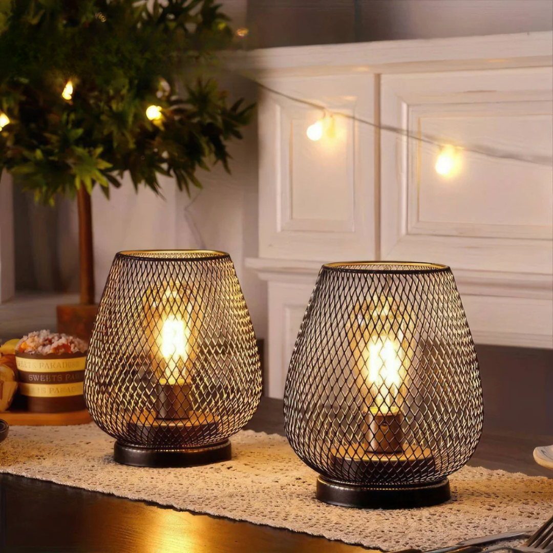Warm Metal Table Lamp 2