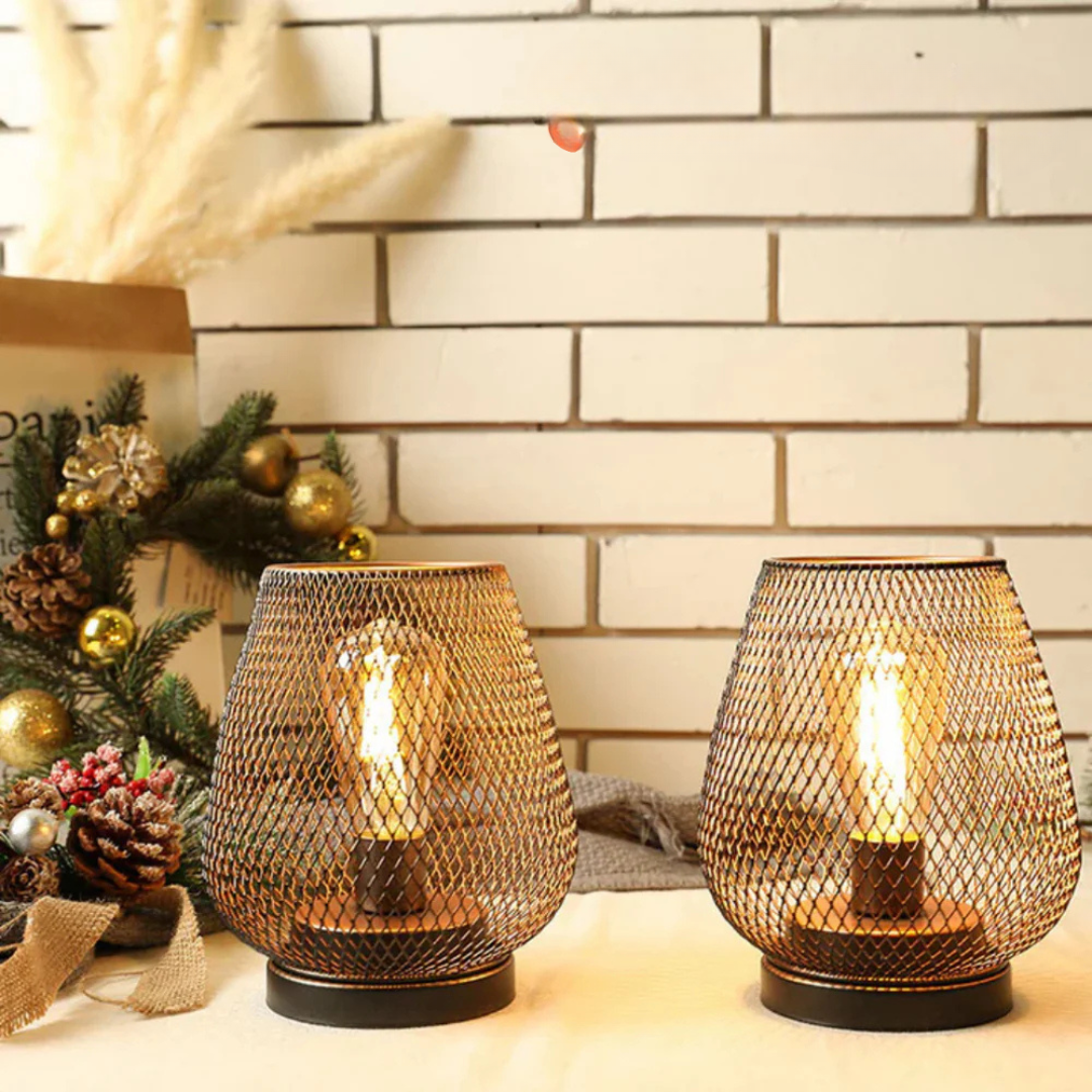 Warm Metal Table Lamp 3