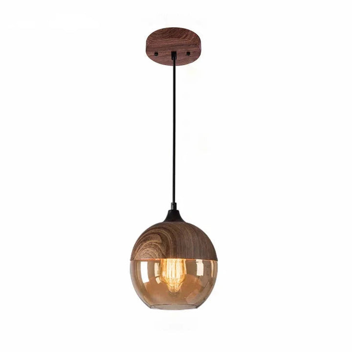 Warm Rustic Glass Pendant Light 13