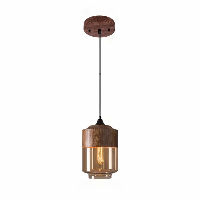 Warm Rustic Glass Pendant Light 15