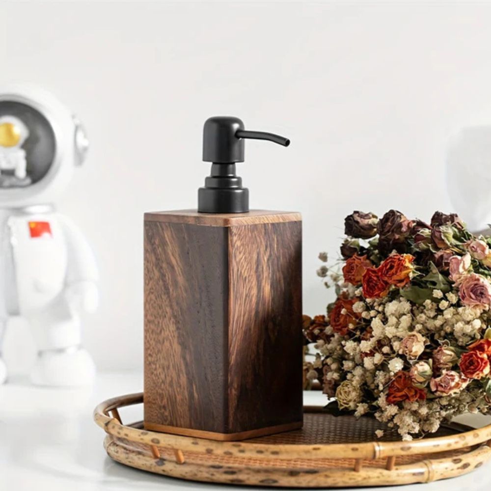 Warm Walnut Hand Soap Dispenser 1