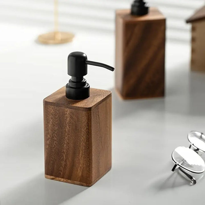 Warm Walnut Hand Soap Dispenser 2