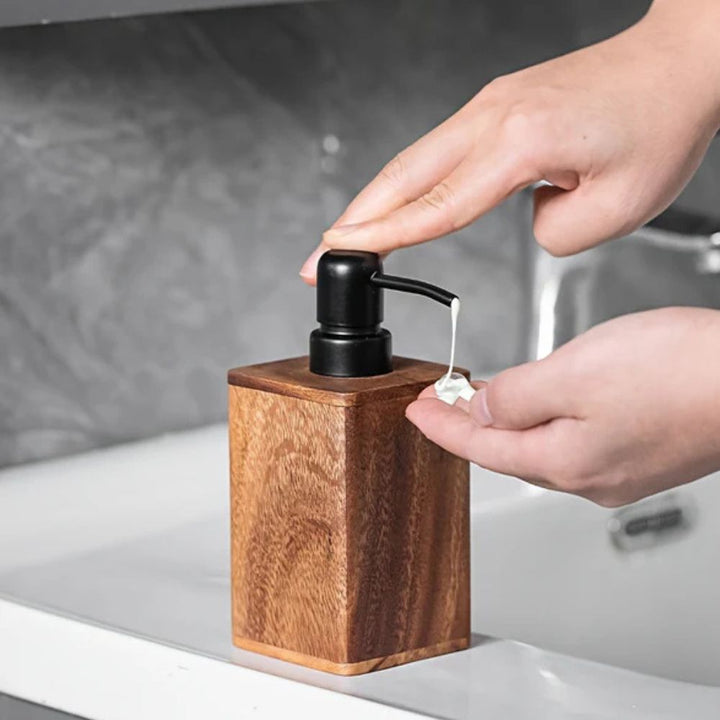 Warm Walnut Hand Soap Dispenser 4
