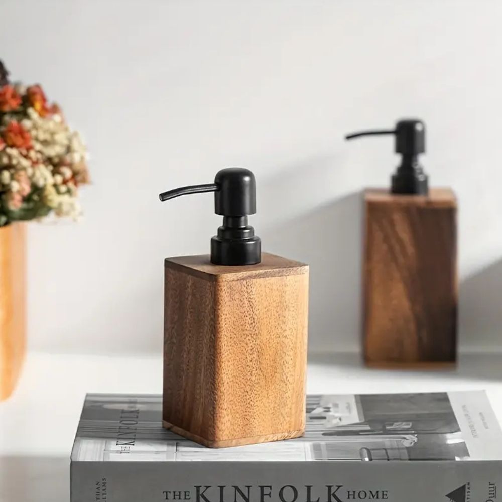 Warm Walnut Hand Soap Dispenser 6