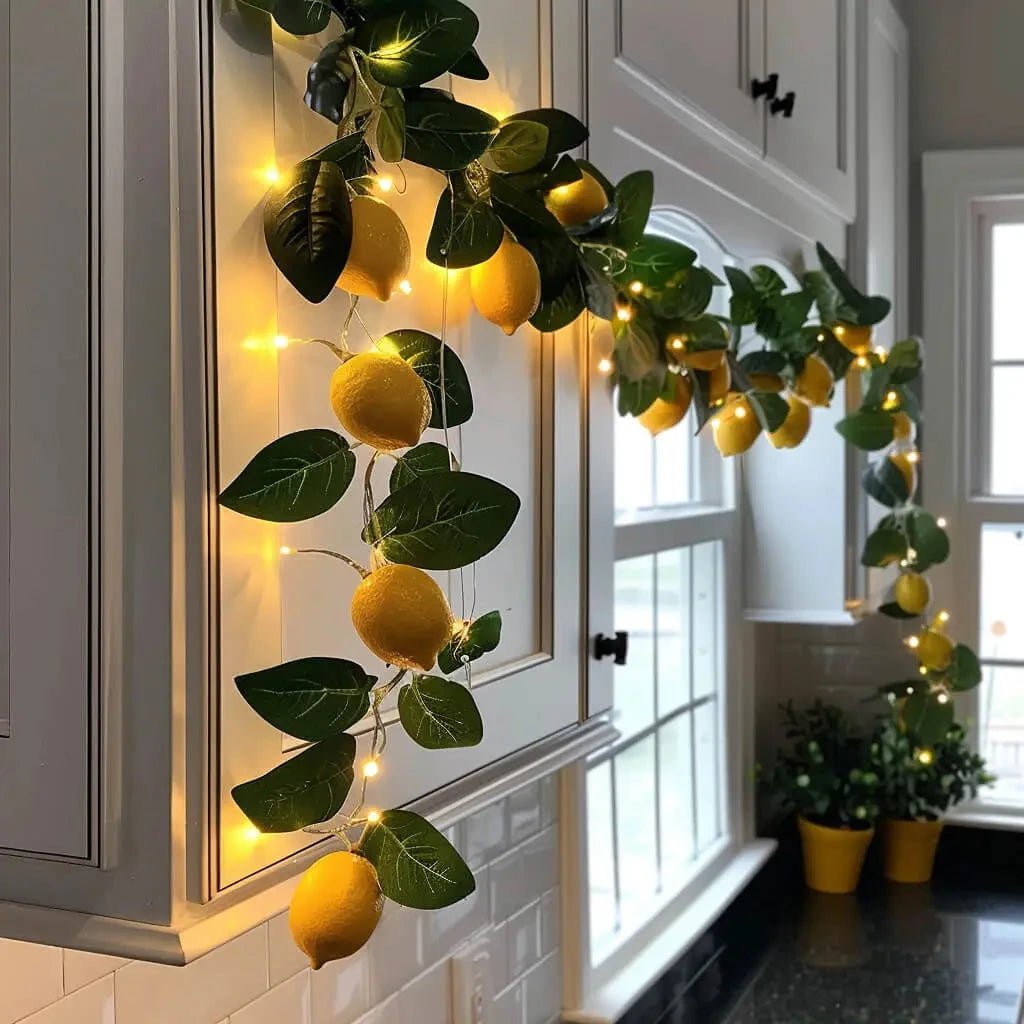 Warm White Battery Operated Garland With Lights 6
