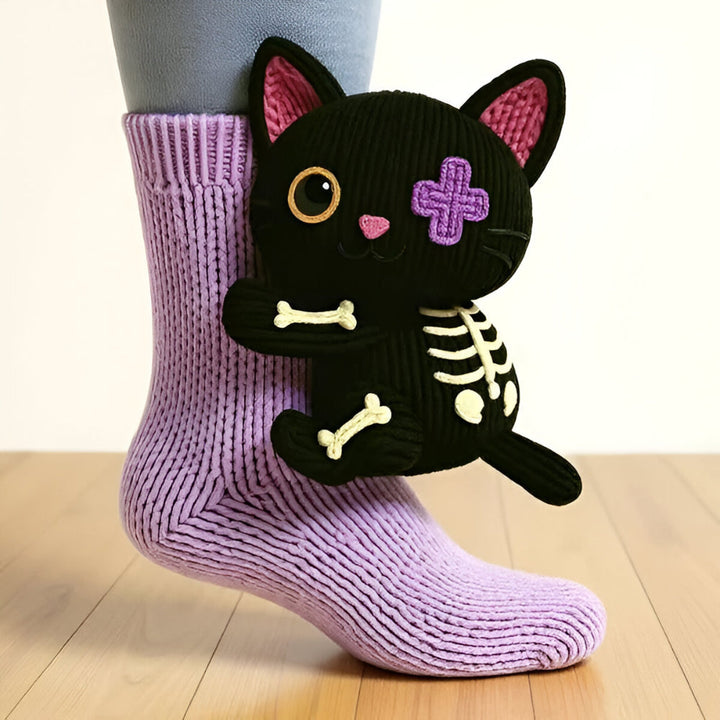 Plush 3D Animal Socks