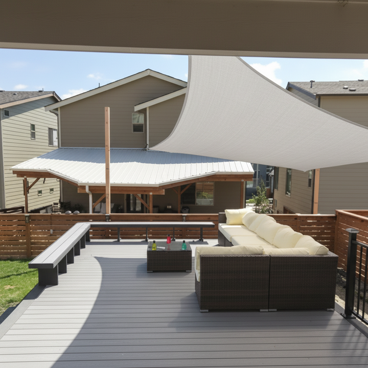Waterproof Rectangle Shade Sail 1