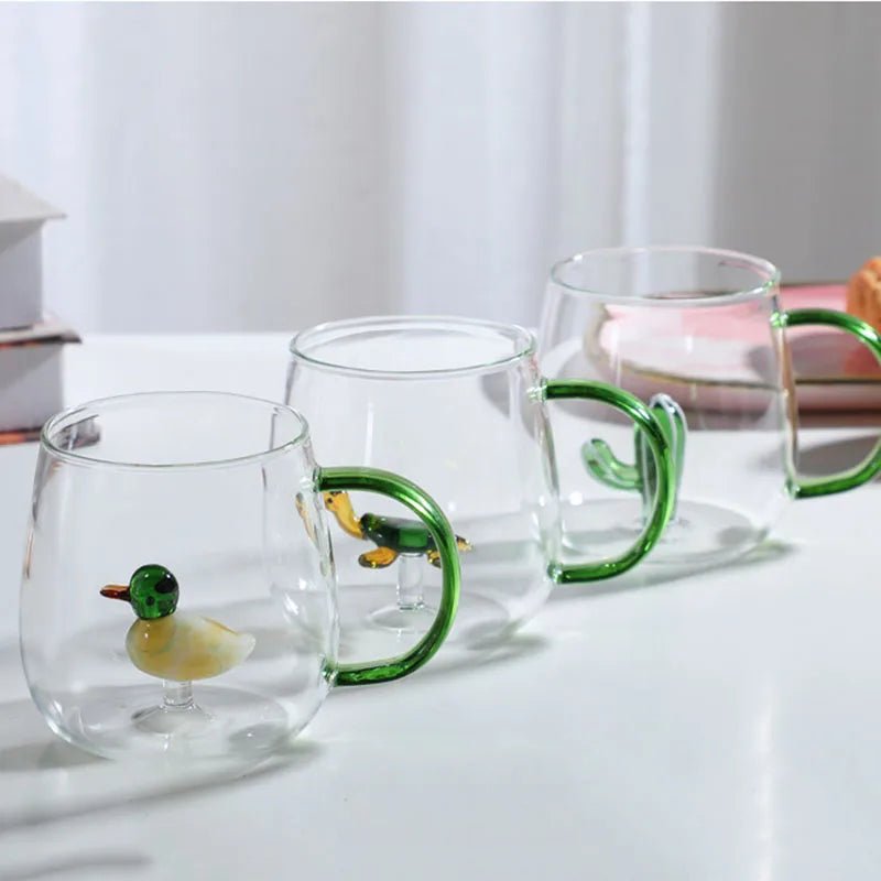 Whimsical Borosilicate Glass Mug 4