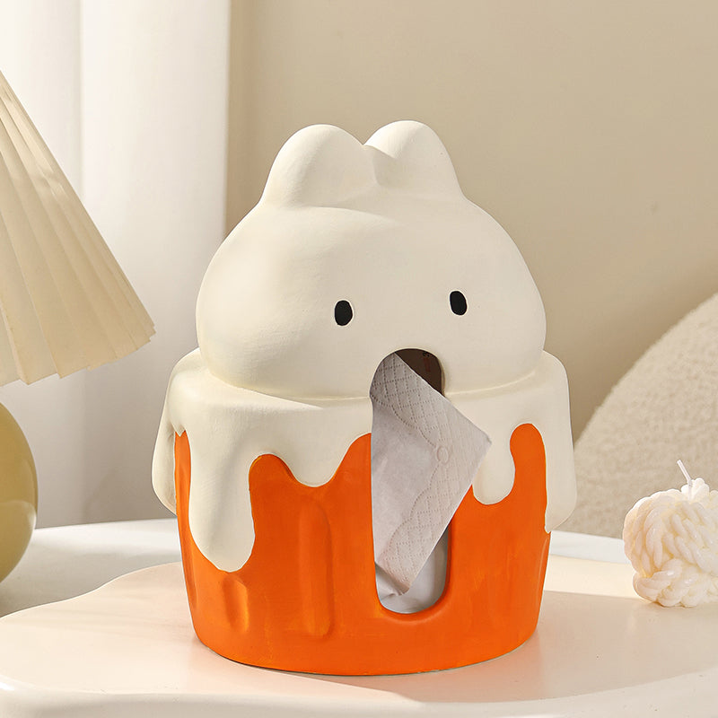 Whimsical Ceramic Tissue Box Cover 0