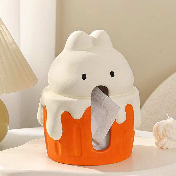 Whimsical Ceramic Tissue Box Cover 0