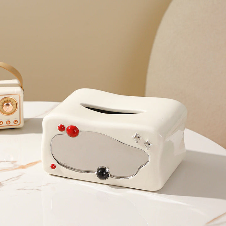 Whimsical Ceramic Tissue Box Cover 1