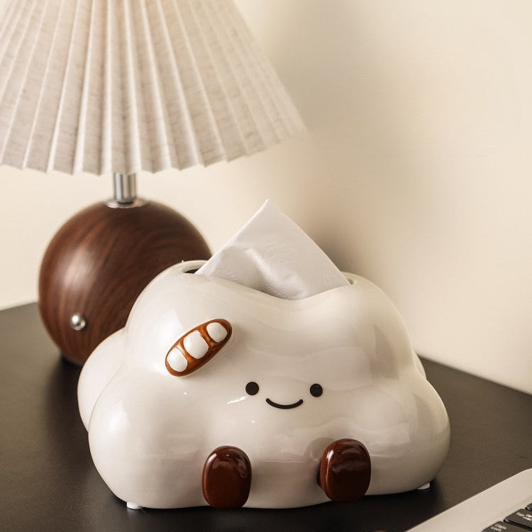 Whimsical Ceramic Tissue Box Cover 1