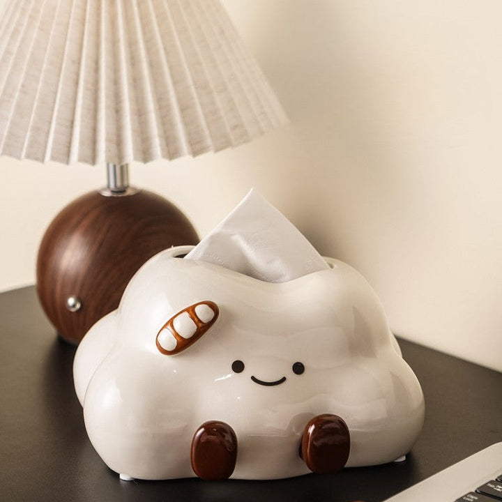 Whimsical Ceramic Tissue Box Cover 1