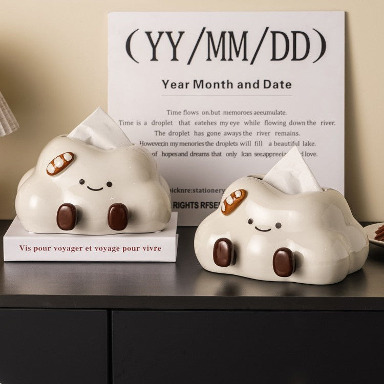 Whimsical Ceramic Tissue Box Cover 2