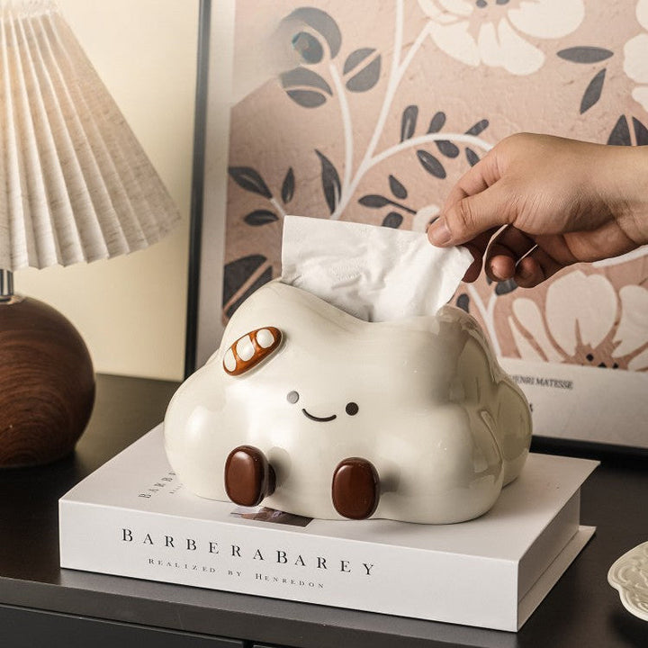 Whimsical Ceramic Tissue Box Cover 3