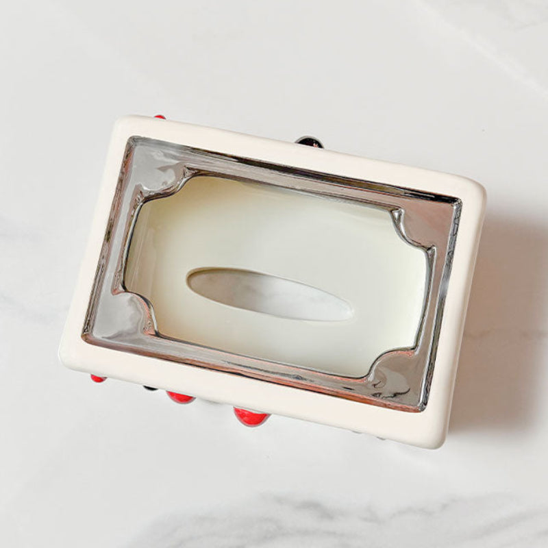 Whimsical Ceramic Tissue Box Cover 4