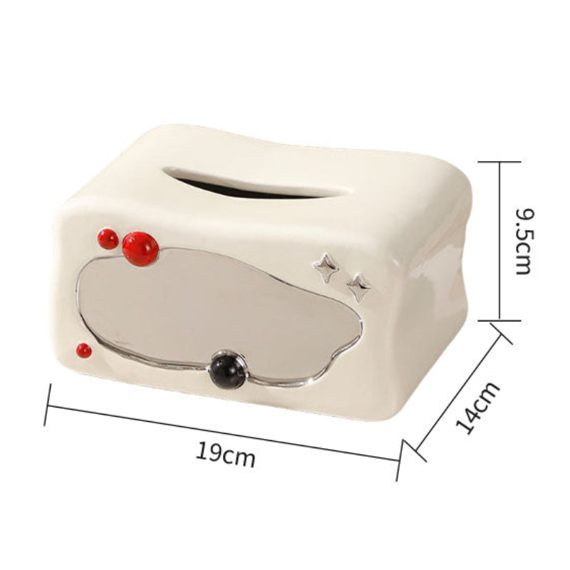 Whimsical Ceramic Tissue Box Cover 5