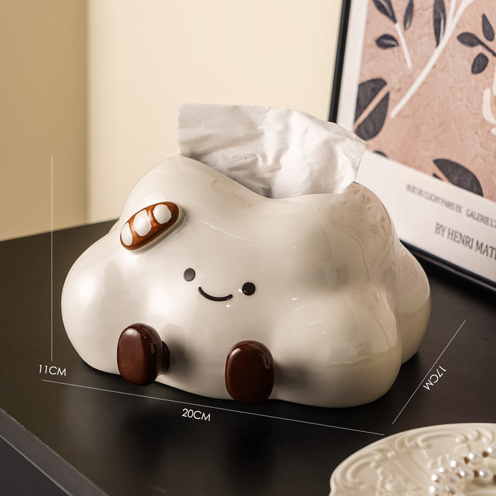 Whimsical Ceramic Tissue Box Cover 6