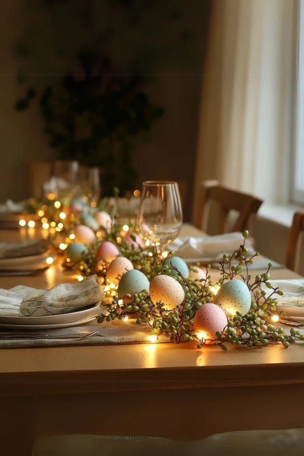 Whimsical Floral Egg Garland 2