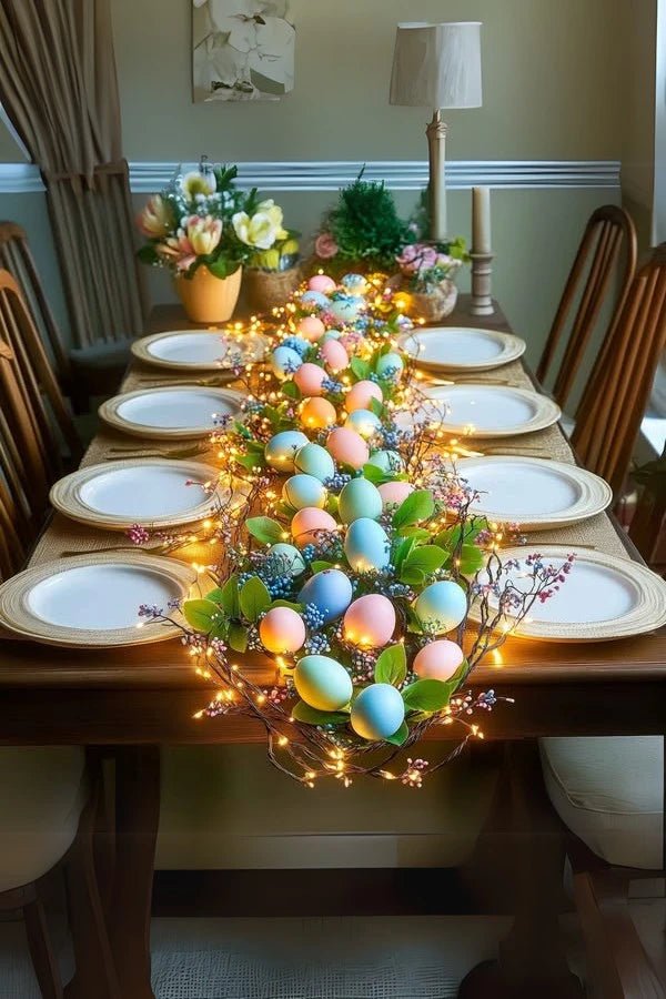 Whimsical Floral Egg Garland 3
