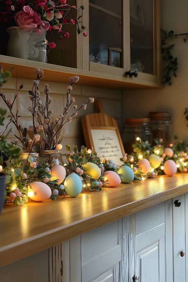 Whimsical Floral Egg Garland 5