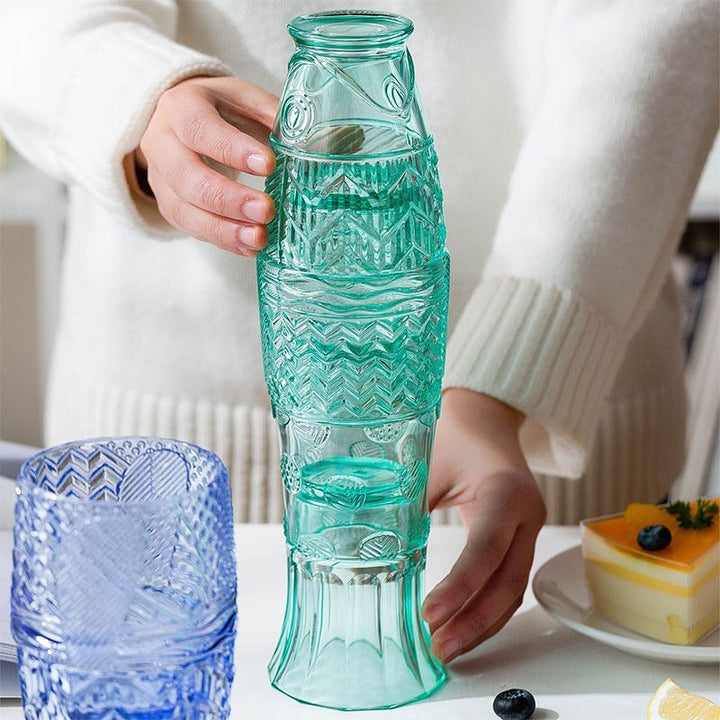Whimsical Glass Tumblers Set 1