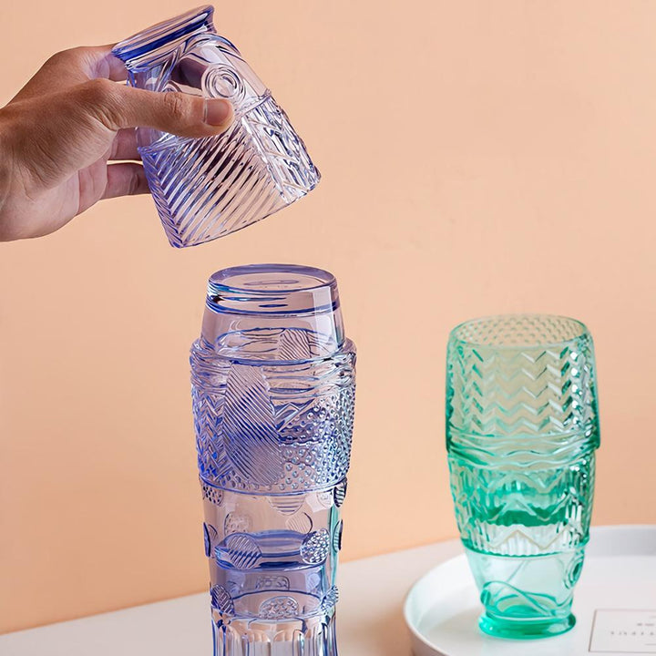 Whimsical Glass Tumblers Set 2